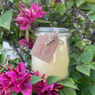 Organic Filtered White Beeswax Candle (Scented)